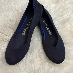 Classic Rothys Flats, Navy Blue